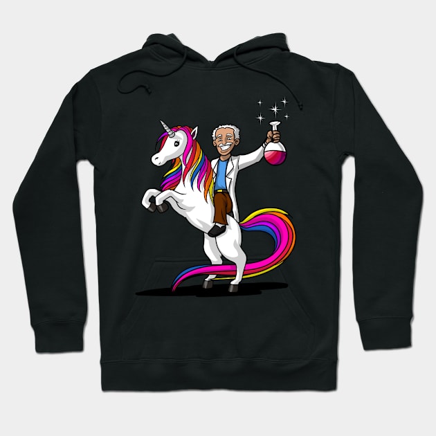 Chemistry Science Teacher Riding A Magical Unicorn Hoodie by underheaven